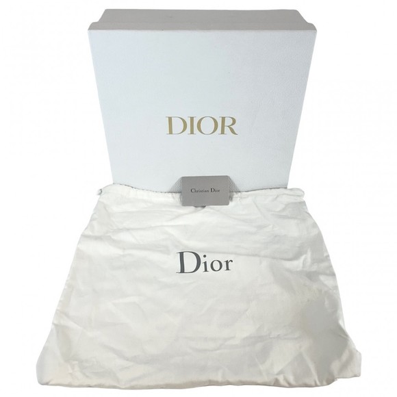 Christian Dior Trotter Saddle Bag Leather Navy - Picture 8 of 9